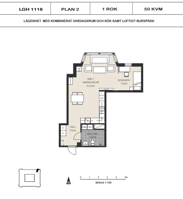 Hyreslägenhet på Mariefred i mariefred
