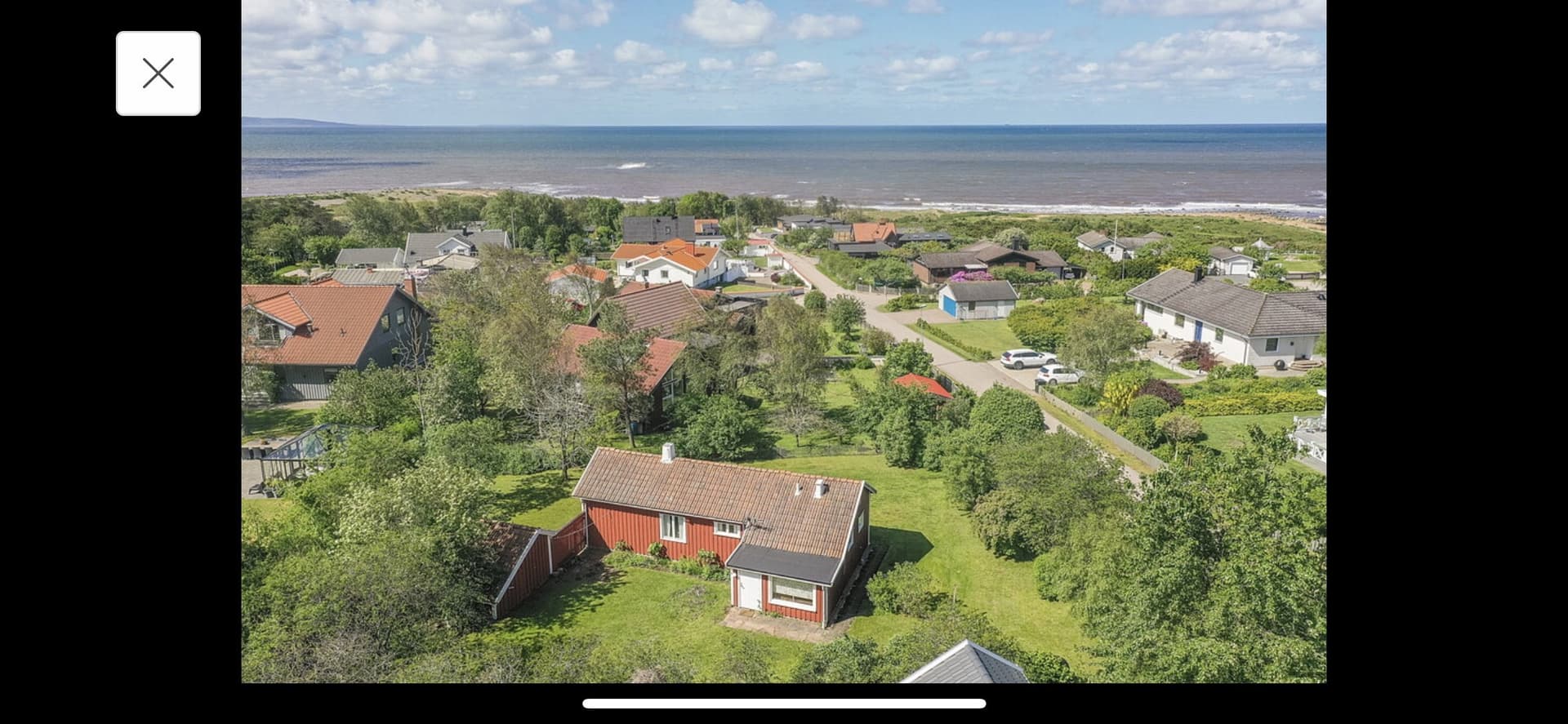 Stuga på Trädgårdsvägen i Halmstad