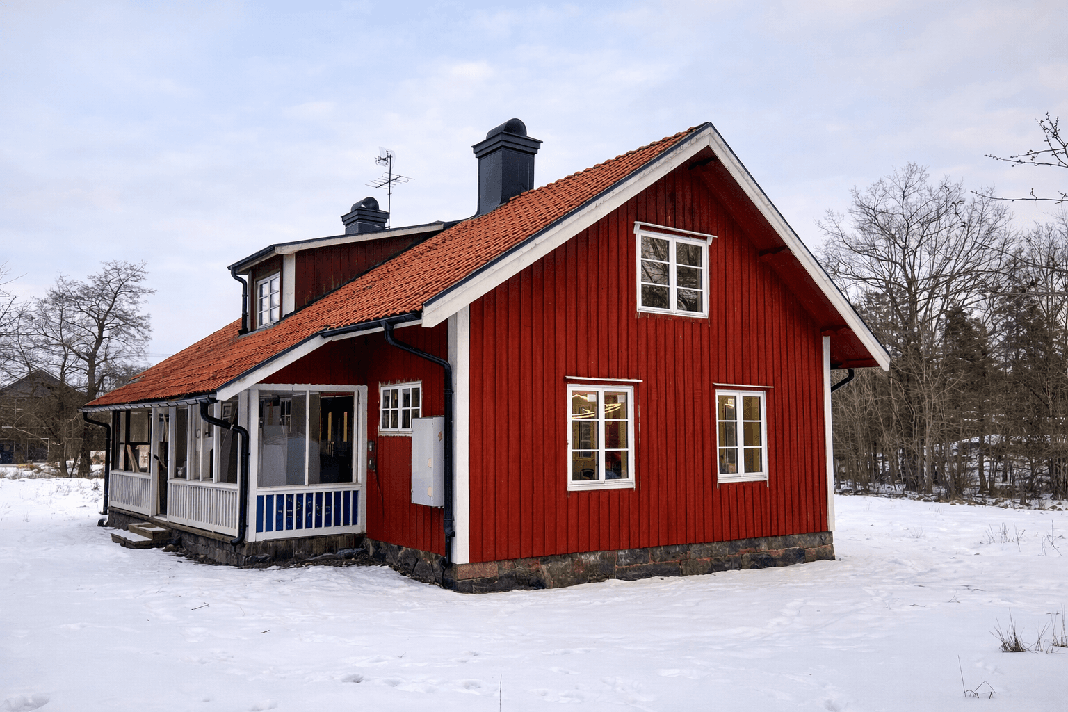 Hus på Fridhem i Sankt Anna