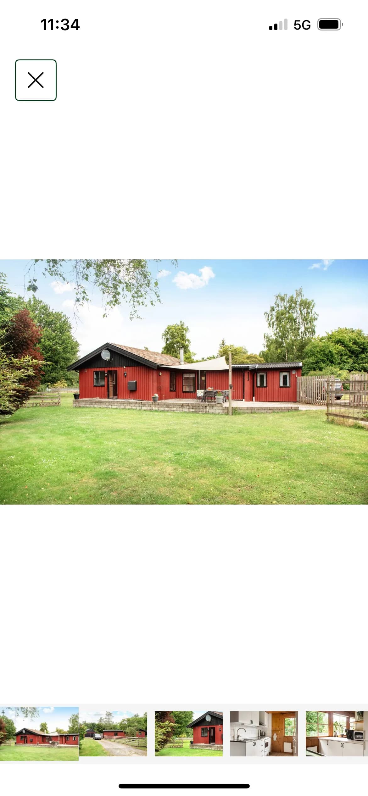 Stuga på Fru Thales väg i Gärsnäs