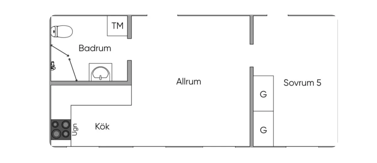 Hyresbostad på Skärholmen i skarholmen