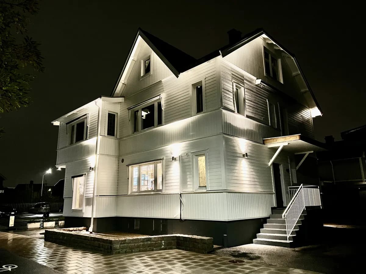 Hus på Vättergatan i Huskvarna