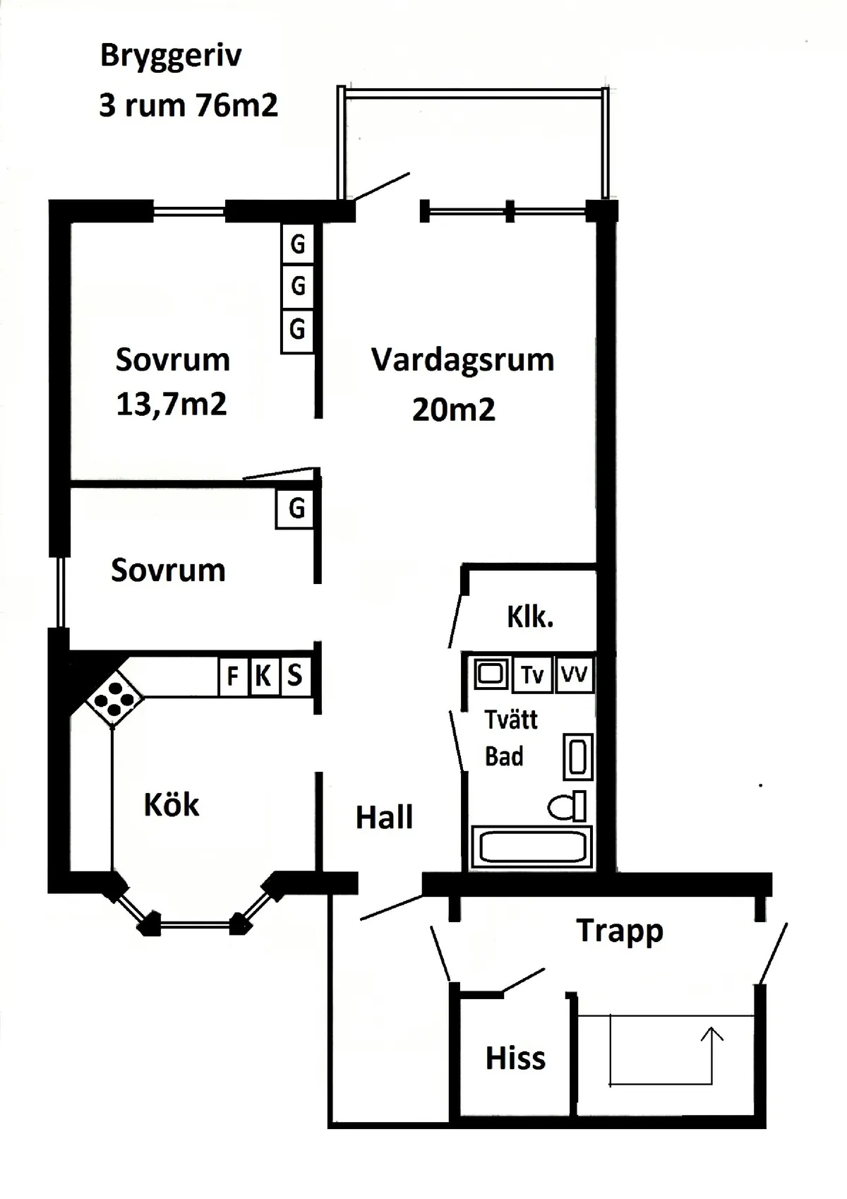 Hyreslägenhet på Järved i jarved