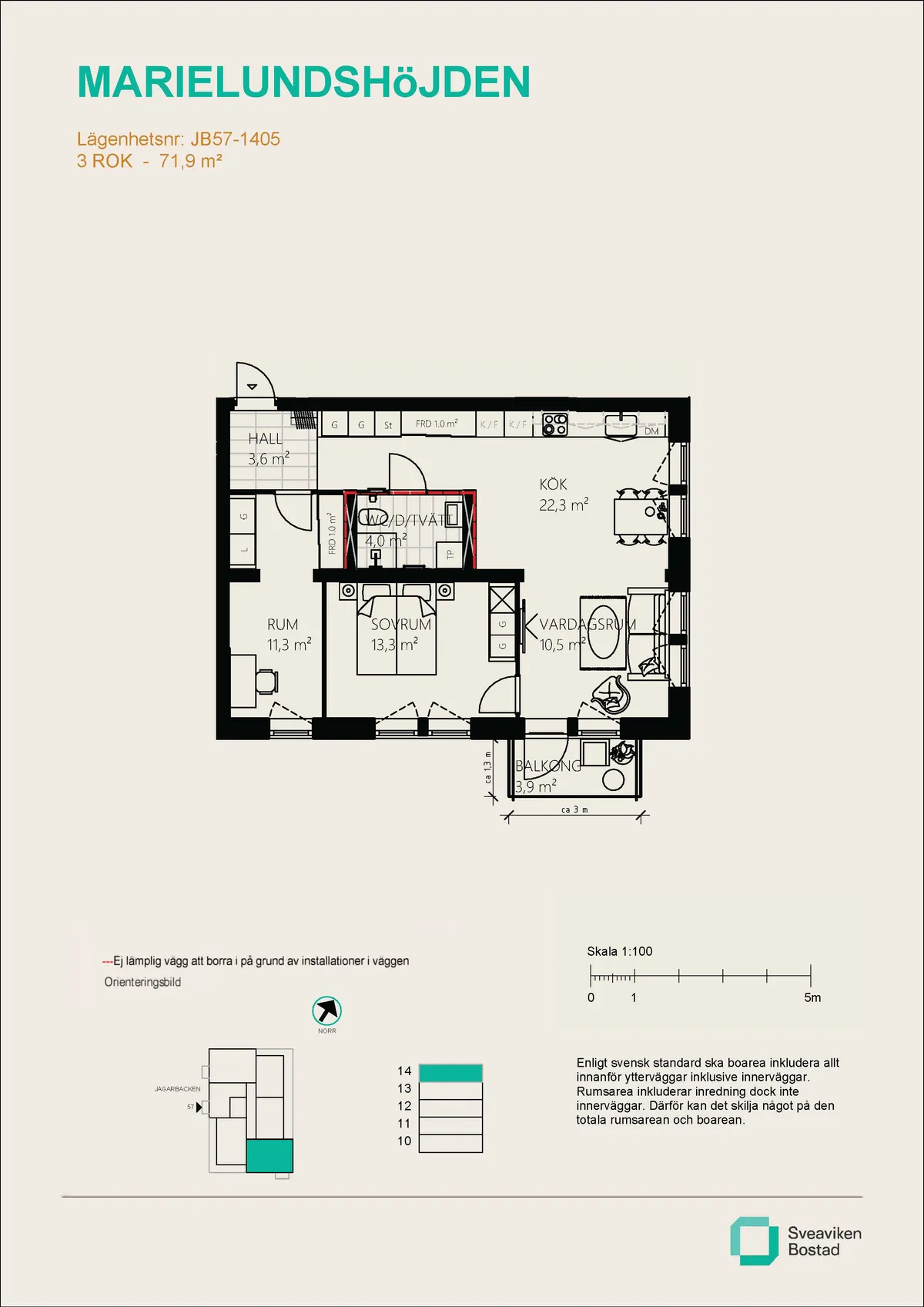Hyreslägenhet på Mariefred i mariefred