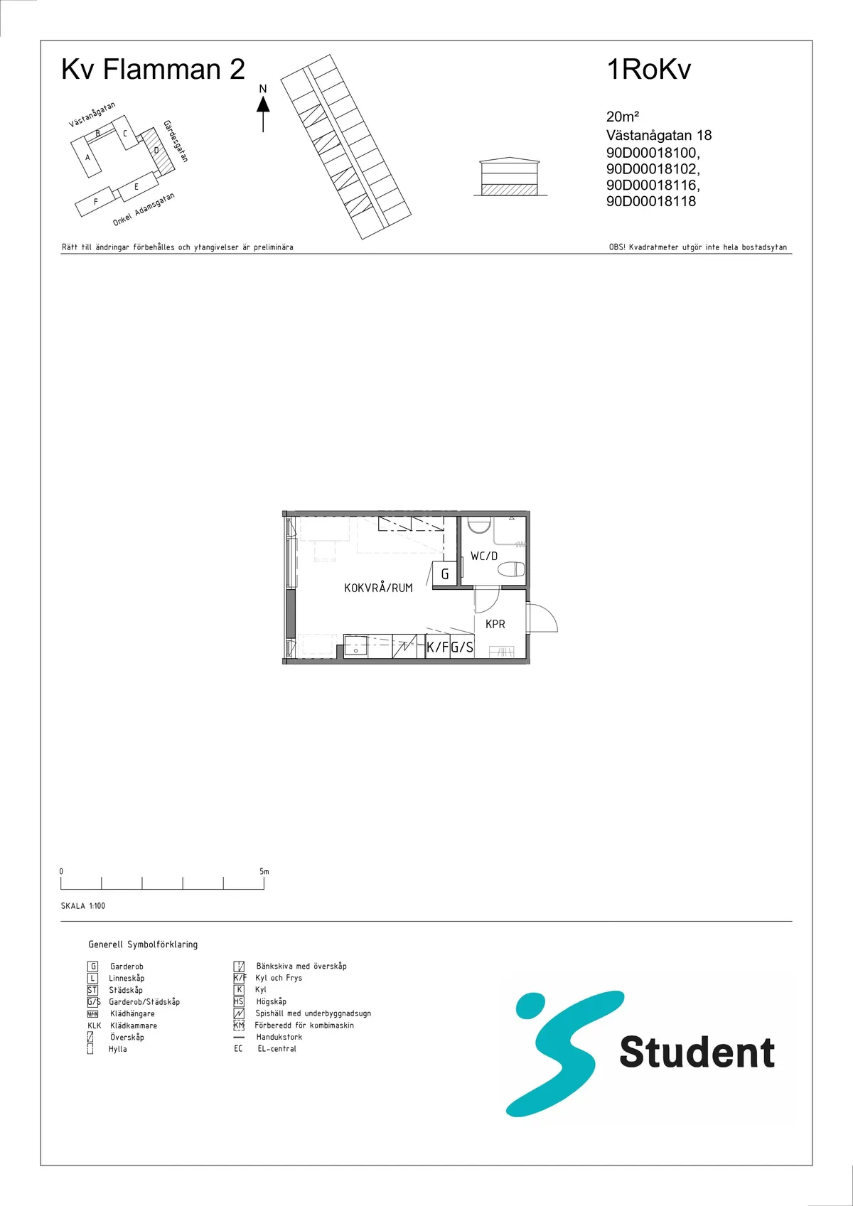 Hyreslägenhet på Linköping i linkoping