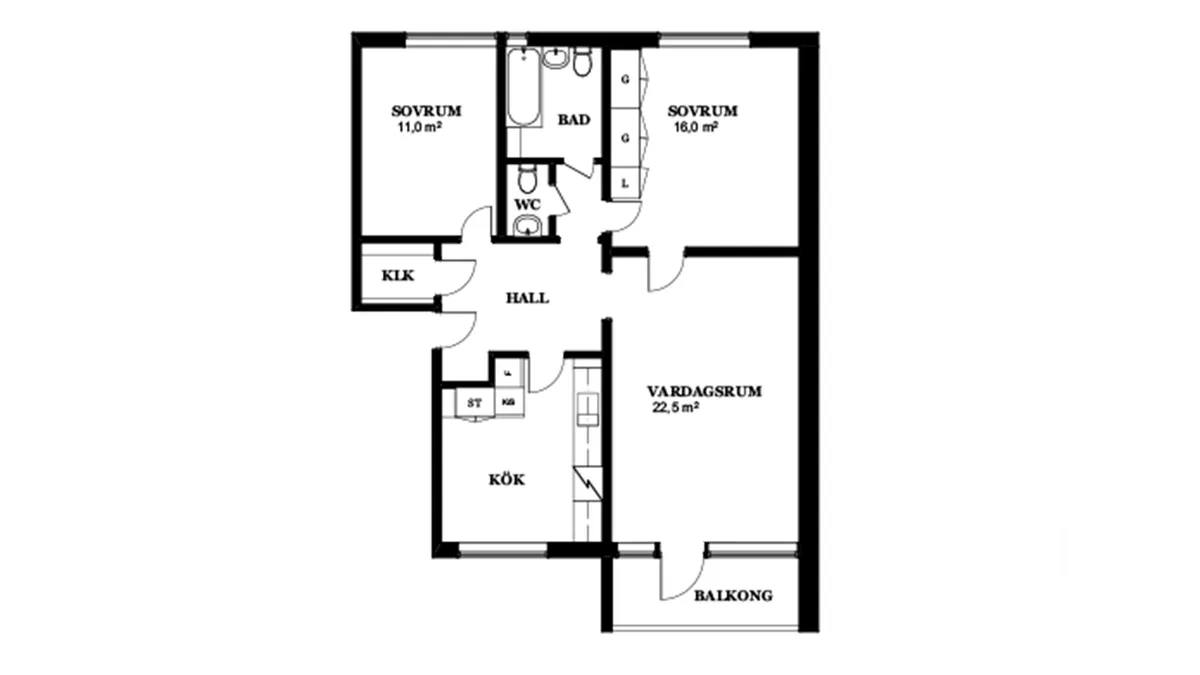 Hyreslägenhet på Västerås i vasteras
