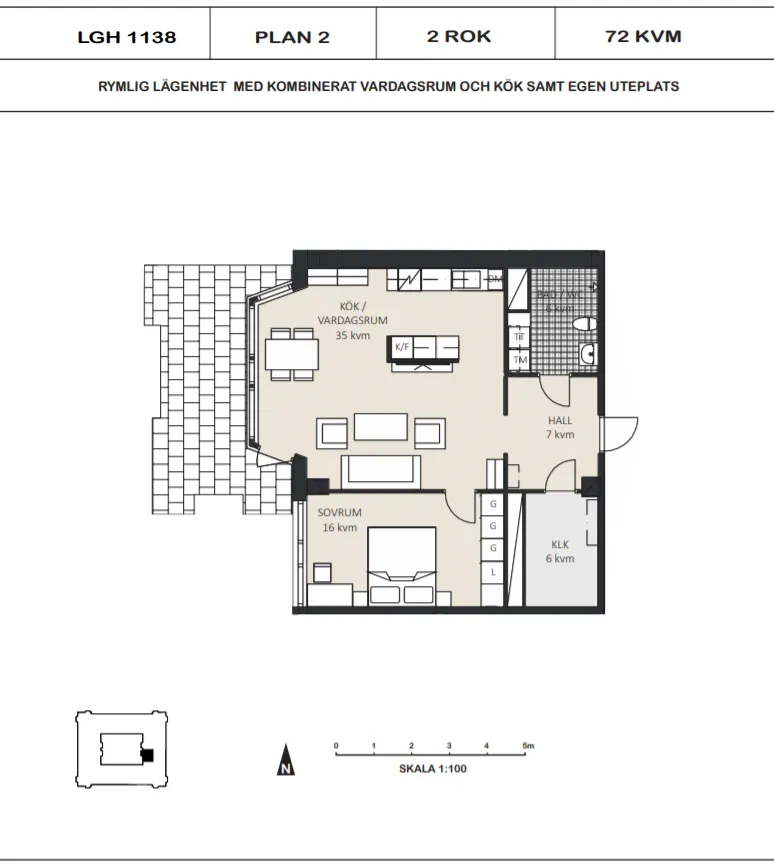 Hyreslägenhet på Mariefred i mariefred
