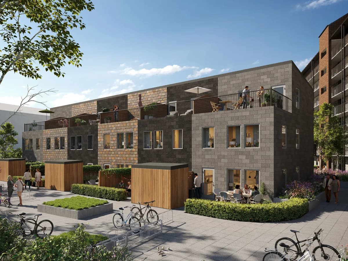 Radhus på Basilikagatan i Gårdsten