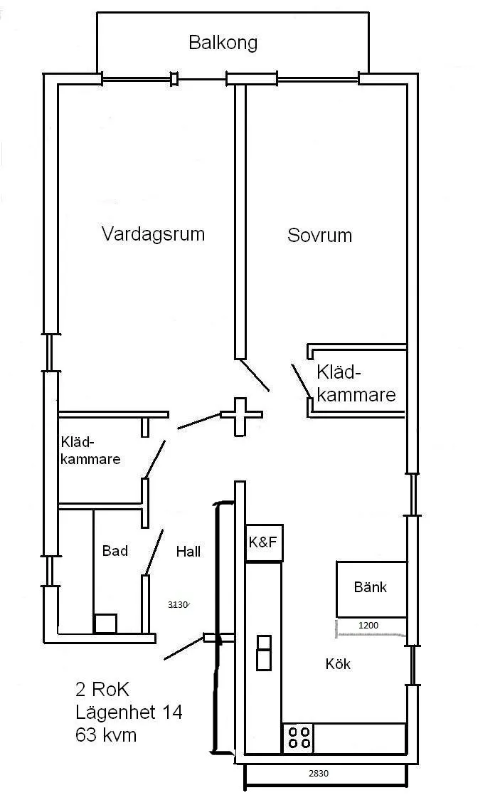 Hyreslägenhet på Hammenhög i hammenhog