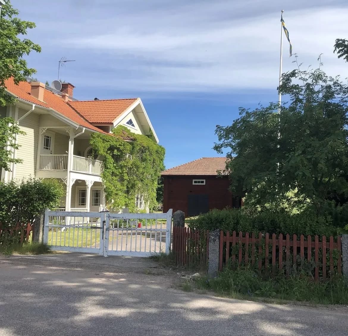 Hus på Björbovägen i Björbo