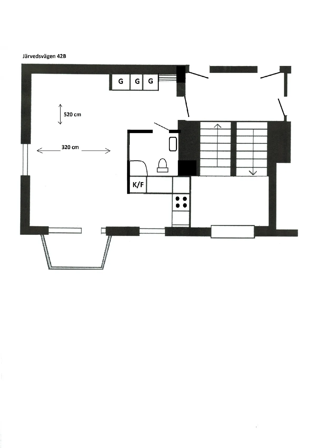 Hyreslägenhet på Järved i jarved