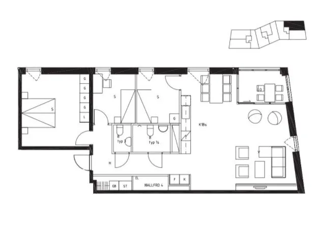 Hyreslägenhet på Bromma i bromma