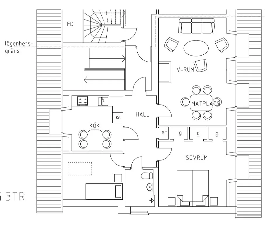 Hyreslägenhet på Lund i lund