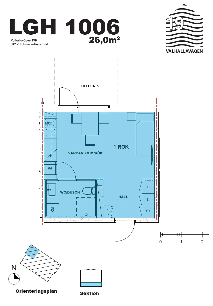 Lägenhet på Valhallavägen i Båstad