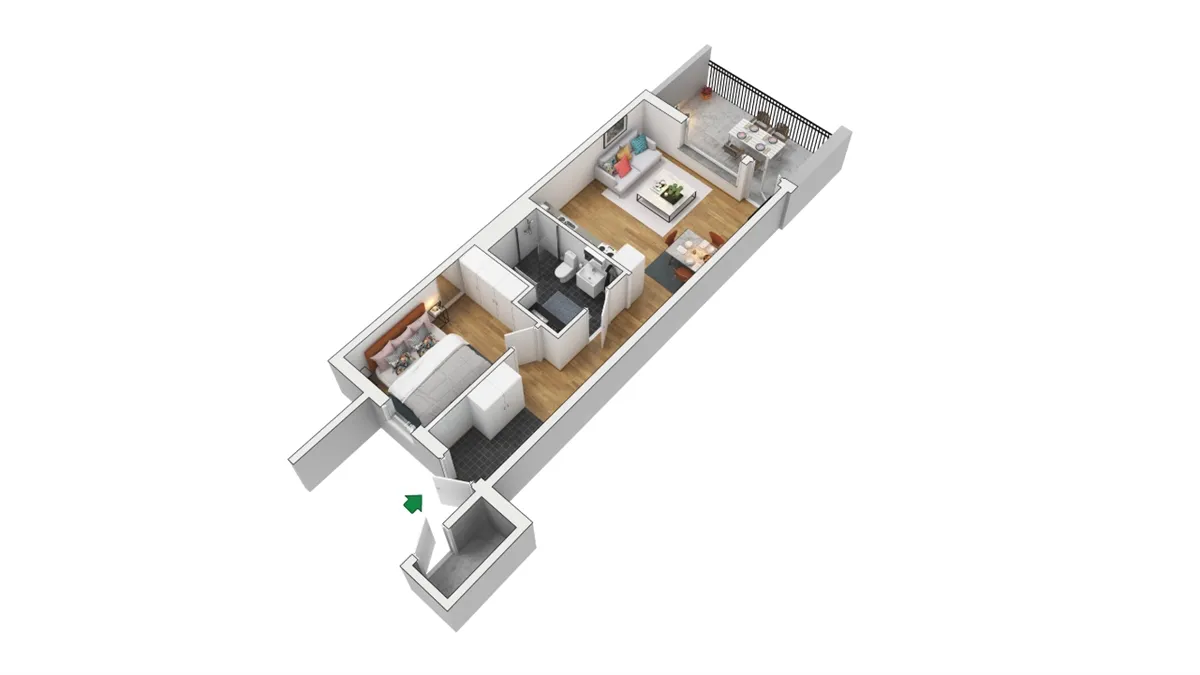 Lägenhet på Motellvägen i Falkenberg