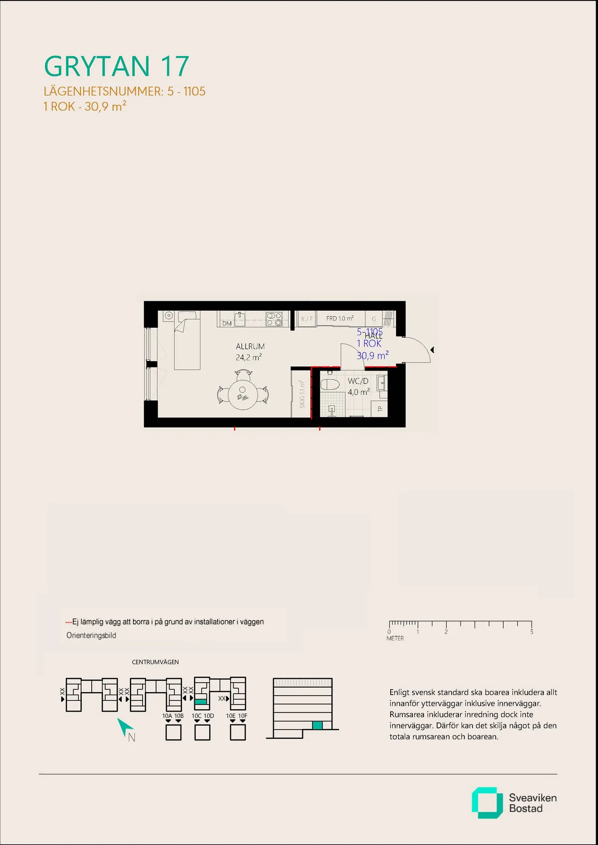 Hyreslägenhet på Nykvarn i nykvarn