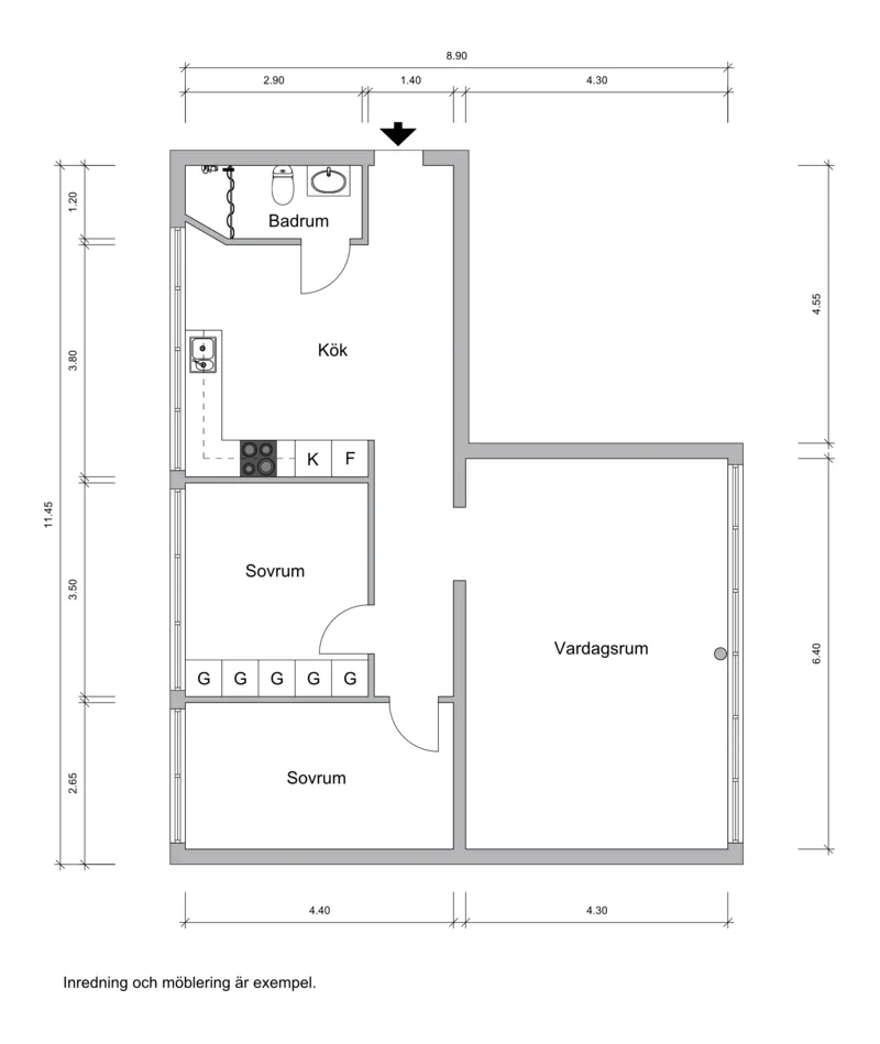 Hyreslägenhet på Borås i boras