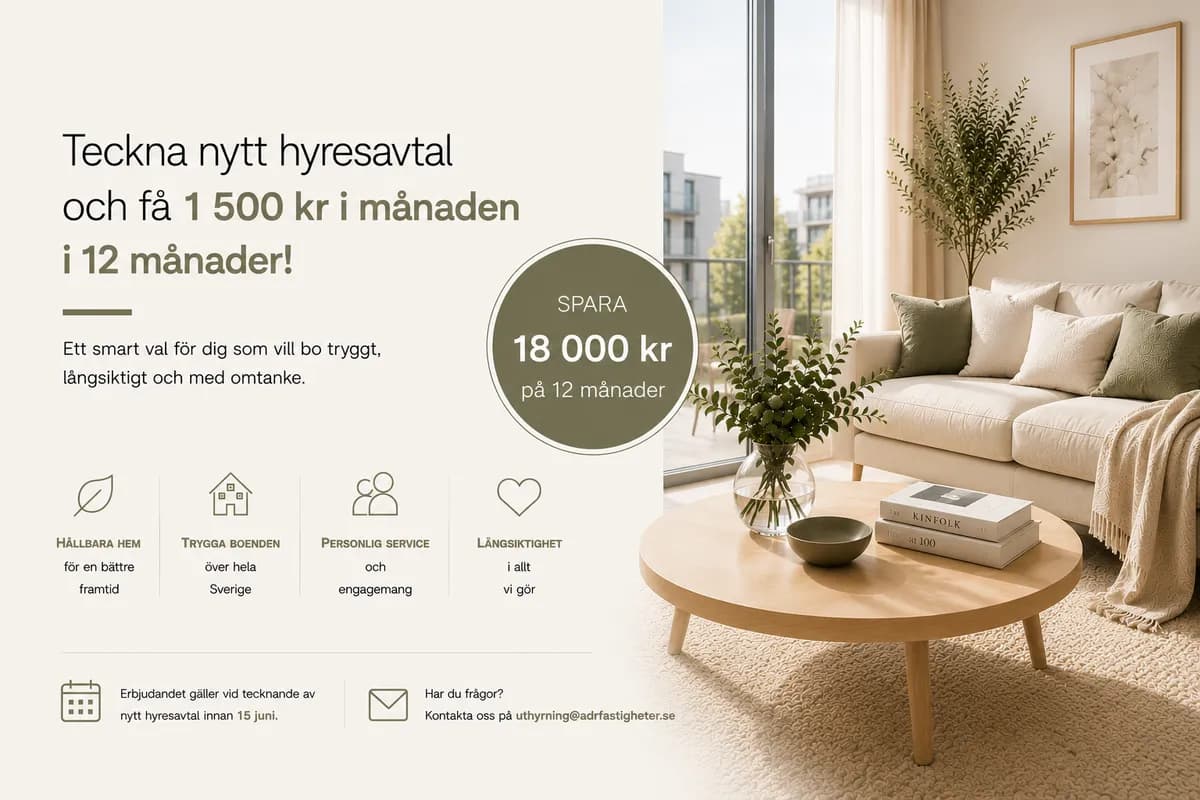 Hyreslägenhet på Fagersta i fagersta