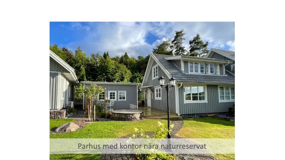 Parhus på Lodjursvägen i Floda
